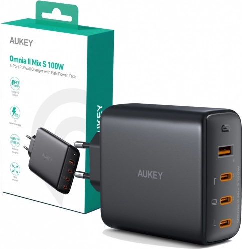 Omnia II GaN Wall Charger 4xUSB 100W