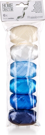 Bindeband Rainbow 10 m Farbmix 6 Stk.
