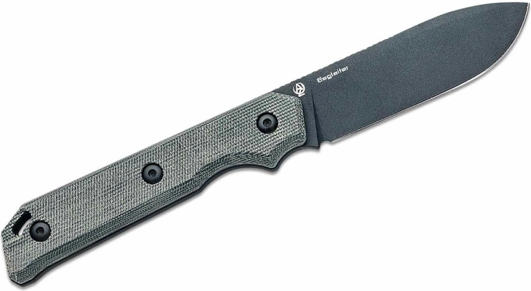 Durable D2 steel blade with black finish