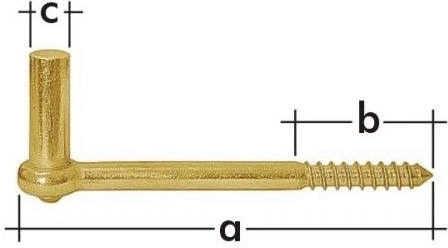 Supporto per perno 13 × 106 mm in acciaio zincato