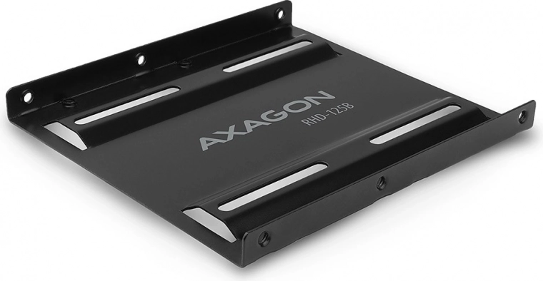 Kovový adaptér pre montáž 2.5" HDD v pozícii 3.5" - čierny