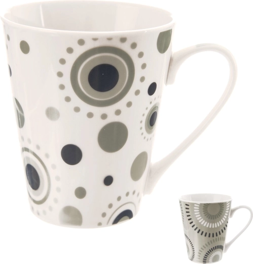 Porcelain mug circles 0.35 l – mixed designs
