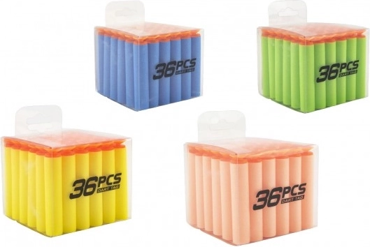 Replacement foam suction darts 36 pcs in a portable box