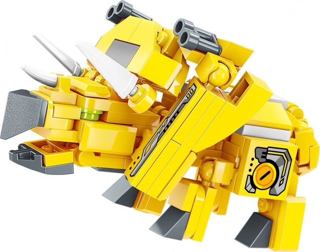 Qman Horned Dinosaur – Transformable Building Set