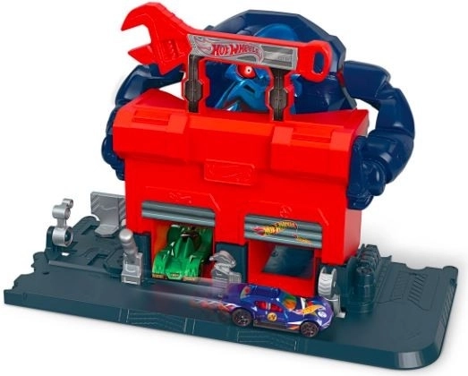 Garáž, benzínka a napojení na HOT WHEELS CITY