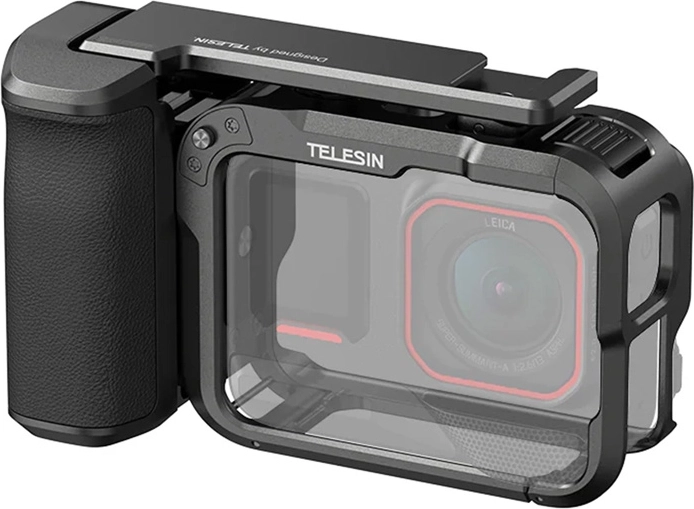 Boîtier de protection Telesin avec poignée pour Insta360 Ace Pro et Ace Pro 2