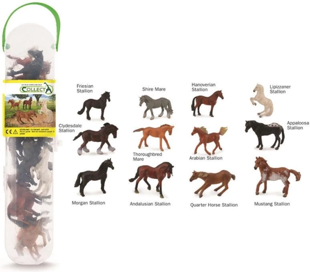 CollectA set di puledri, 12 pezzi