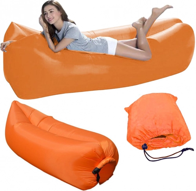 Inflatable Sofa Lazybag Orange