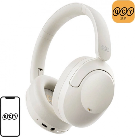 Cuffie wireless QCY con cancellazione attiva del rumore bianco
