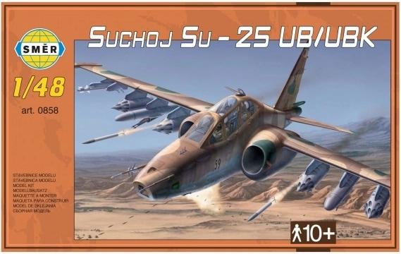 Buildable Model Airplane Sukhoi Su-25 UB/UBK
