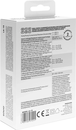 Set completo con cavo USB‑C – USB‑C