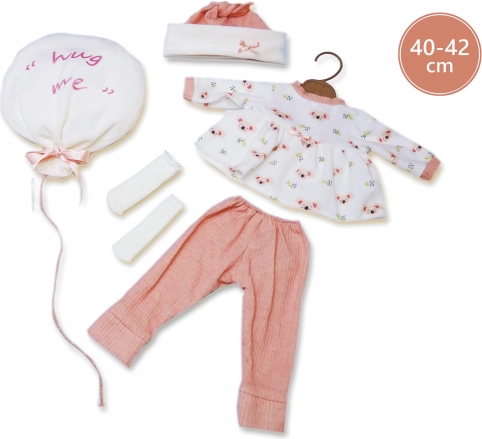 Outfit for NEW BORN doll 40–42 cm, 4-piece set with cuddle blankie