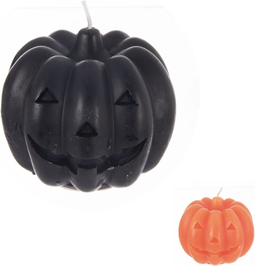 Decorative pumpkin candle 8 × 8 × 7 cm (2 variants)