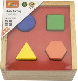 Wooden shape sorter for children