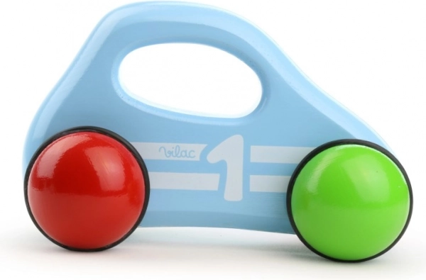 Vilac blue racing car Beetle – wooden toy car for kids
