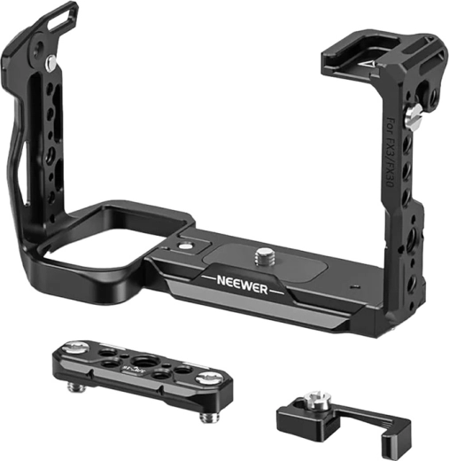 Cage de montage Neewer pour Sony FX3/FX30 avec pince pour câble HDMI