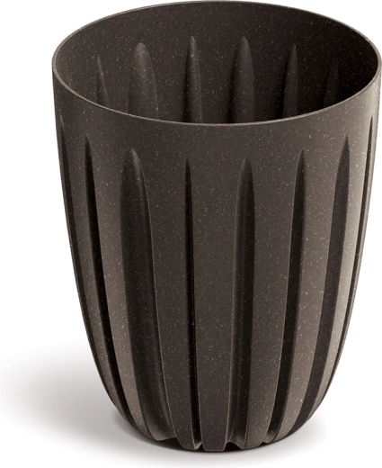 Vaso Wario Eco Wood color caffè con decoro legno