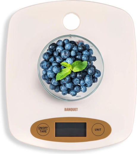 Precise weighing up to 5 kg with 1 g resolution