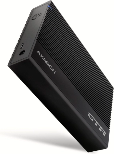 Custodia esterna in alluminio AXAGON EE35-GTR con USB 3.2 Gen1 e SATA 6G per dischi da 3.5"