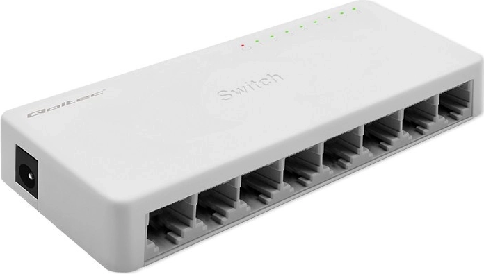 Omrežno stikalo 8× RJ45, gigabitni LAN, Qoltec