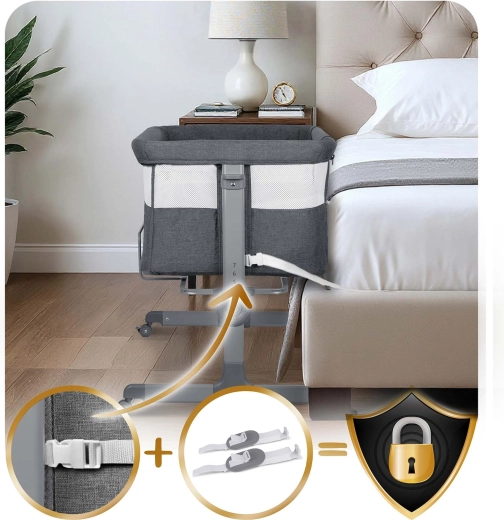 Affiancamento sicuro al letto dei genitori