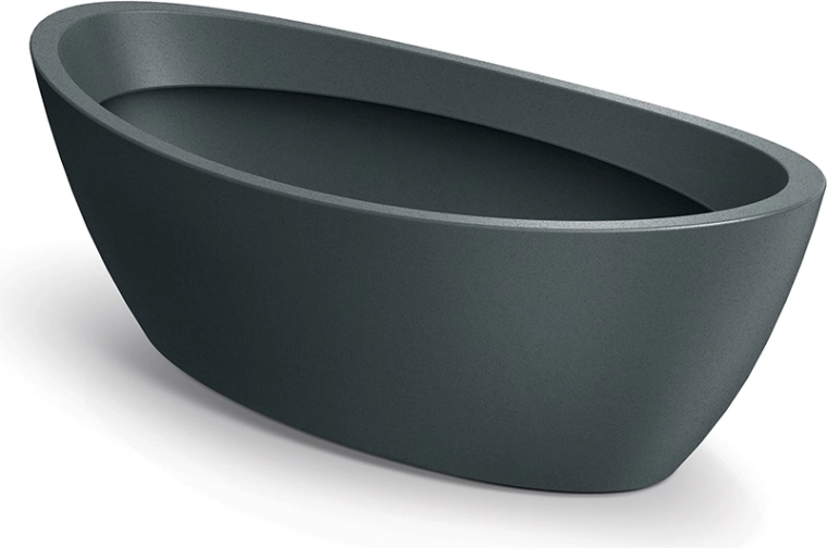 Fioriera Aria Oval 60 cm grafite