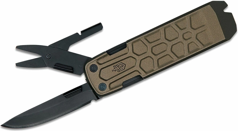 Gerber Lockdown Slim Pry bronze multi-function pocket knife 6.4 cm, aluminum, 7 tools