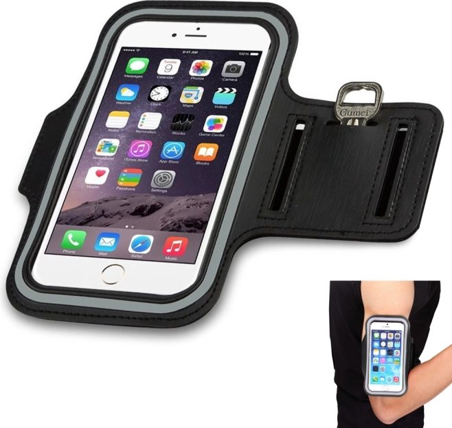 Sports armband phone case – black
