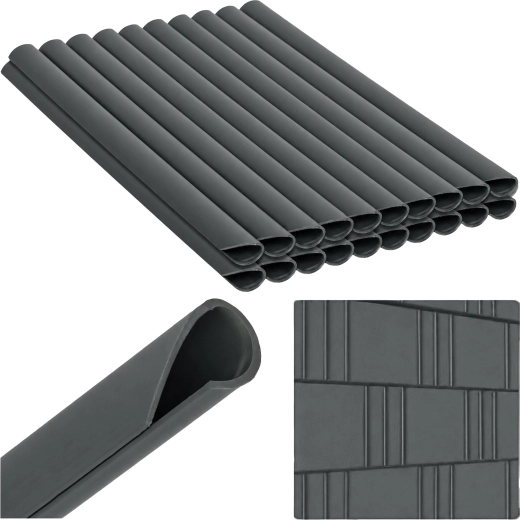 Clips for fence tape, anthracite, 19 cm, 20 pcs