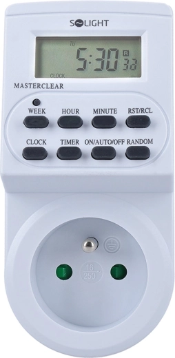 Solight digital timer switch for socket with LCD display