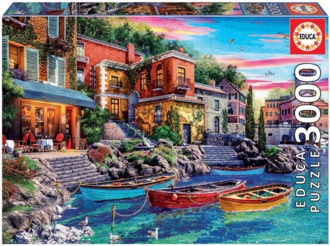 Puzzle 3000 pezzi Tramonto sul Lago di Como Italia