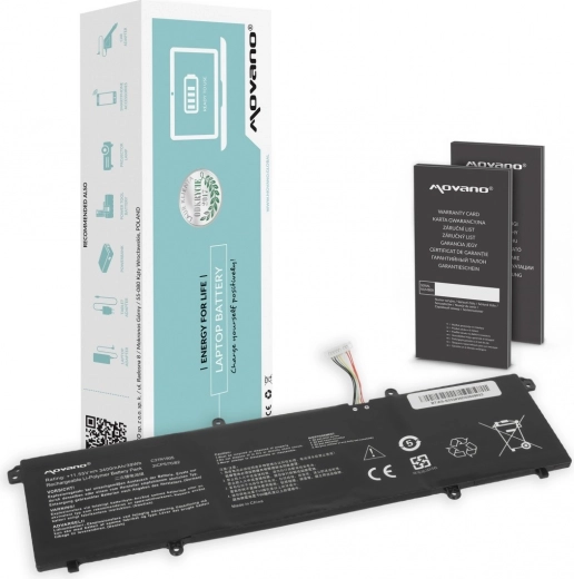 Batteria Movano C31N1905 per ASUS VivoBook S14/S15 (3400 mAh, 39 Wh)