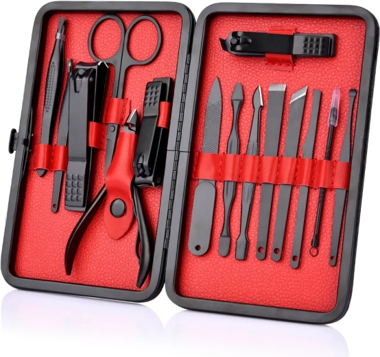 Manicure set 16 pieces for nail and cuticle care