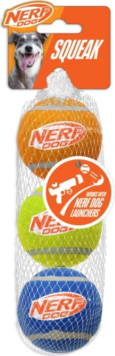 Nerf Dog piszczące piłki tenisowe dla psów 3 szt.