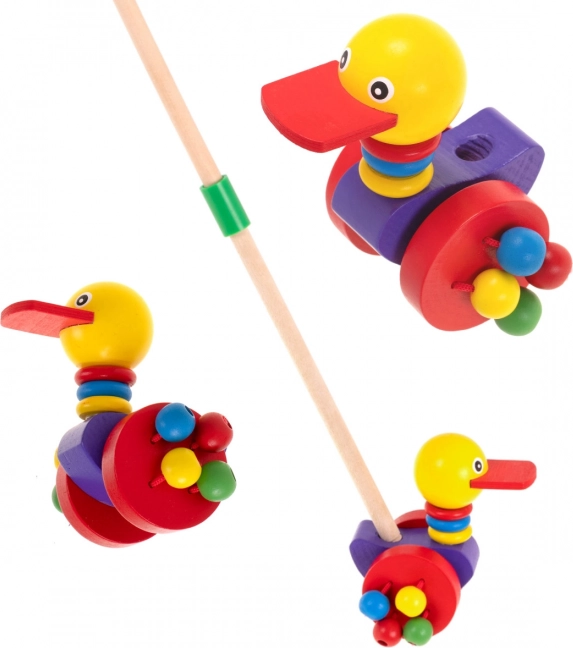 Wooden Duck on a Stick for Children