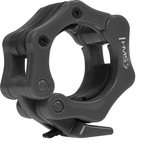 Quick-release collars for Olympic bar HMS ZG1000B, black