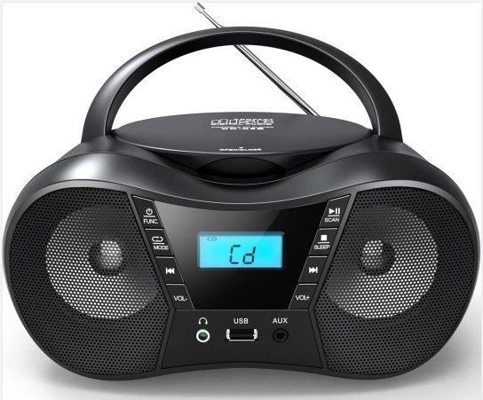 Portable CD Player with USB and Bluetooth
