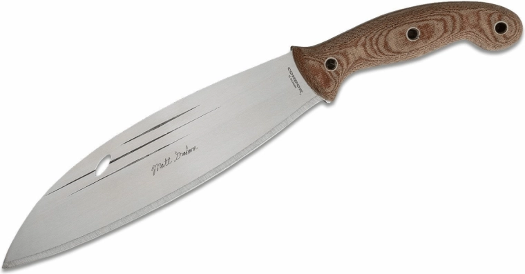 Condor Primitive Bush Mondo outdoor mes 25,4 cm, bruin, Micarta, lederen schede