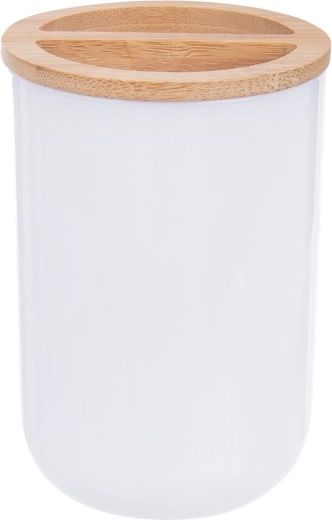 Portaspazzolini Whitney in plastica e bambù