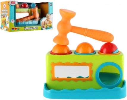 Toddler Hammering Bench with Mallet and Mirror 21 cm