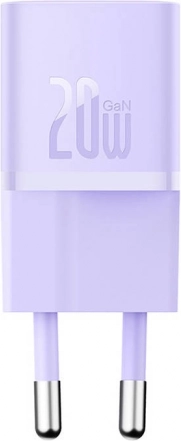 Mini-Netzladegerät Baseus GaN5 20 W USB‑C (lila)