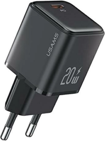 Wall Charger 1xUSB-C PD 3.0 20W Fast Black