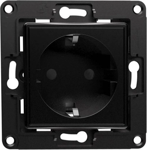 SHELLY Wall Socket, Black