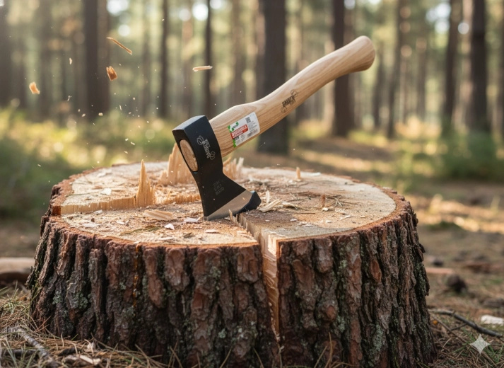 Manche en bois ergonomique