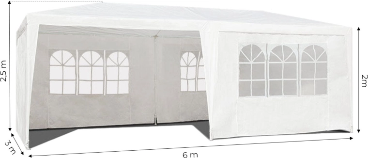 Ampia area per eventi 3×6×2,5 m
