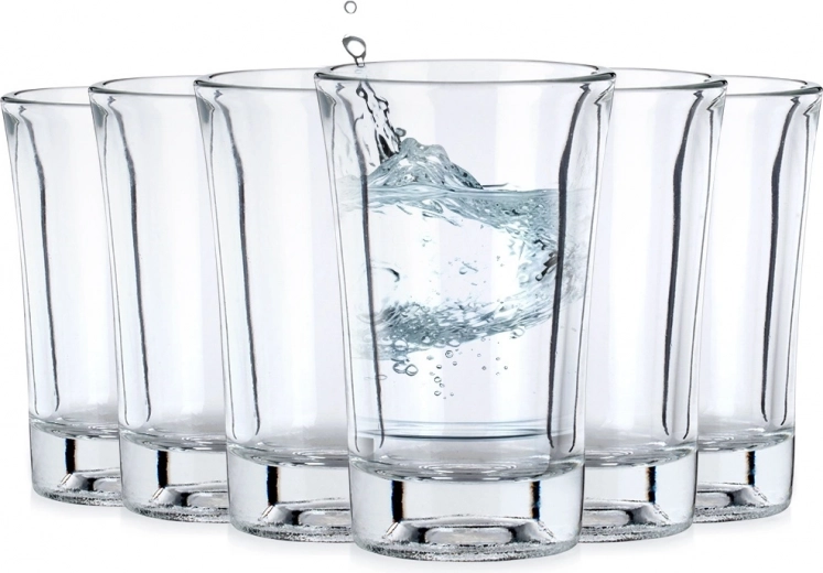 Bicchierini da shot in vetro 40 ml, set da 6 pezzi