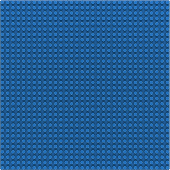 Sluban base plate 32x32 blue