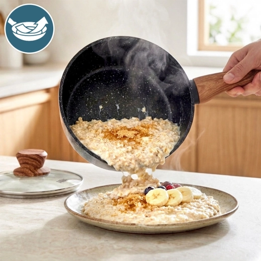 Non-stick granite surface for healthy cooking