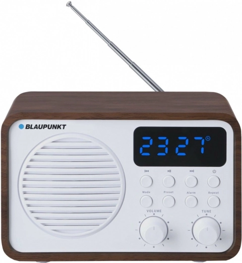 Prenosni radio FM PLL Bluetooth SD/USB/AUX/Ura/Budilka z baterijo
