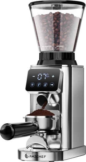 Macinacaffè elettrico AMZCHEF (argento)